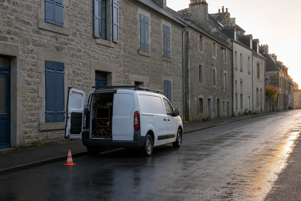 Plombier Le Faouët : dépannage d'urgence 24h/7j en Morbihan